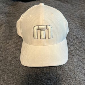 Travis Mathew white golf hat